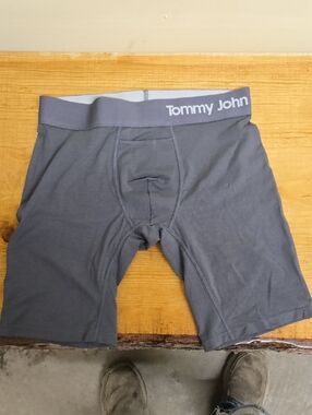 Tommy John Men's Slate Gray Boxer Briefs